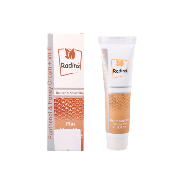 كريم البانتينول والعسل مع فيتامين E ماركة RADINS