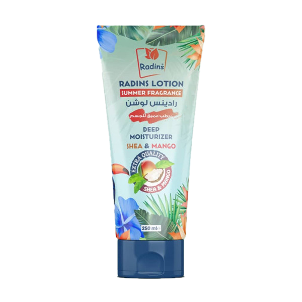لوشن للجسم ماركة Radins بخلاصة زبدة الشيا والمانغو سعة 250مل